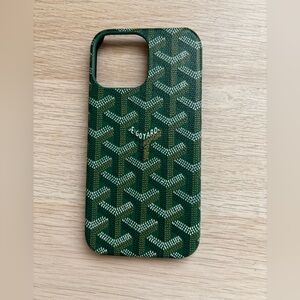 New Green Signature Pattern Phone Case 13promax